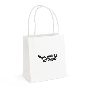 Small Paper Bag With Matching Twisted Paper Handles
