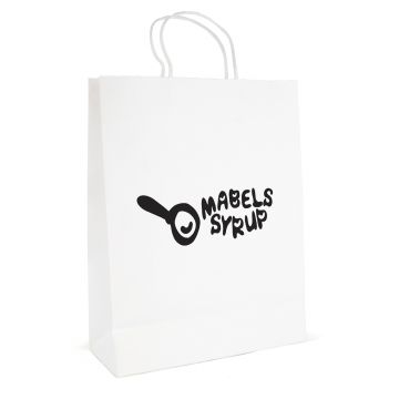 Large Paper Bag With Matching Twisted Paper Handles