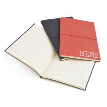 Pu Cover A5 Notebook With Elastic Across Centre